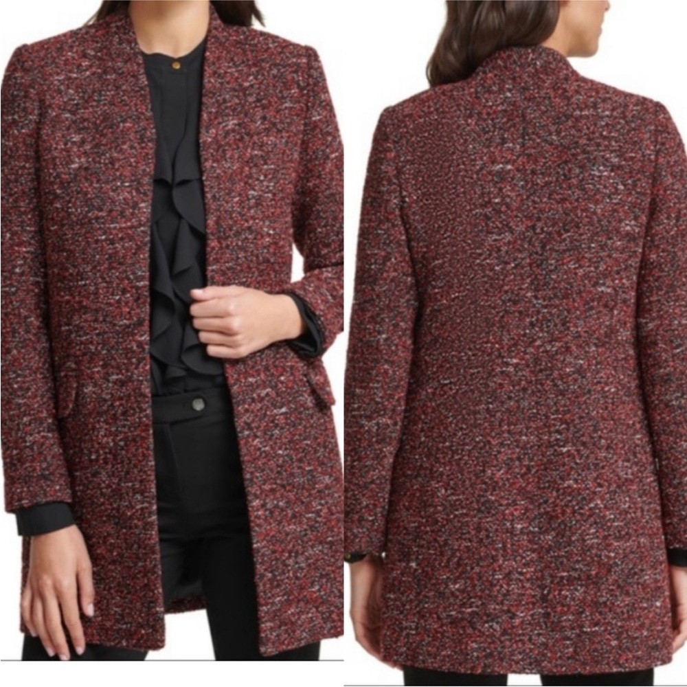 Calvin Klein Petite Tweed Topper Jacket